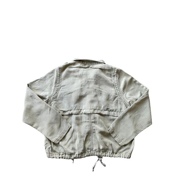 Rails Womens Collins‎ Sage Green Utility Maverick Linen Tencel Jacket Size Small - Picture 4 of 11